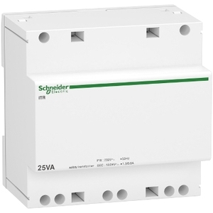 หม้อแปลงไฟฟ้าแรงต่ำ Schneider Electric รุ่น A9A15219 ITR 230V 50..60Hz แรงดันขาออก 12..24V 25VA - Product Image 1
