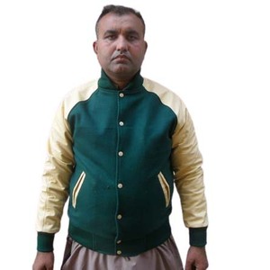 Écusson de broderie chaud de haute qualité pour hommes OEM personnalisé veste universitaire Bomber Letterman pour hommes - Product Image 1