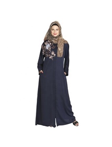 เดรสยาวแบบสุภาพสำหรับผู้หญิงเดรสแขนยาวสไตล์มุสลิมผ้าลินินอาบายาสไตล์เดรสเปิดด้านหน้าแบบลำลองทันสมัยสไตล์มุสลิมใหม่ล่าสุด - Product Image 3