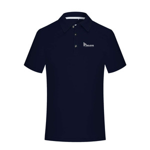 Plain Custom 100% Polyester <b>Blend</b> Casual for Polo Shirt Custom Printed Solid High Quality Short Sleeve Knitted Dark Technique - Product Image 4