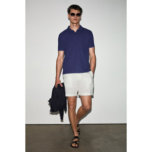 T-shirt col polo en coton biologique pour homme GRIMELANGE MINNUTU, coupe classique - Product Image 6