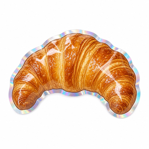 Custom Bakery Shaped Die Cut Glossy Mylar <b>Bags</b> With Holographic Finish Child Lock Biodegradable for Candy Snack Edibles - Product Image 2