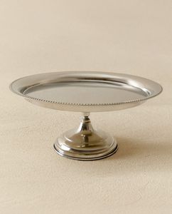 Support à gâteau rond de 30 cm en acier inoxydable de haute qualité, poli, écologique, compatible micro-ondes, pour la décoration de fête d'anniversaire - Product Image 4