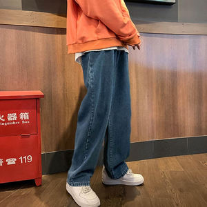 กางเกงยีนส์ผู้ชายสำหรับผู้ชายกางเกงยีนส์สีฟ้าดีไซน์เนอร์มือสองสไตล์ฮิปฮอป - Product Image 6