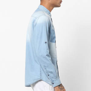 Best Selling Fashionable <b>Men</b> <b>Denim</b> <b>Shirt</b> Customizable Colors 100% Cotton Multi-Style Luxury Design Hot Selling - Product Image 2