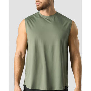 Camiseta sin mangas de verano OEM de la mejor calidad, fabricante pakistaní, diseñada para hombres que quieren estilo y comodidad en el gimnasio diario - Product Image 3