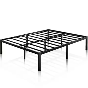 Thickened Reinforced Oak <b>Bed</b> Without Headboard Frame Modern Design Single/<b>Double</b> <b>Bed</b> for Hotel and Bedroom Use - Product Image 4