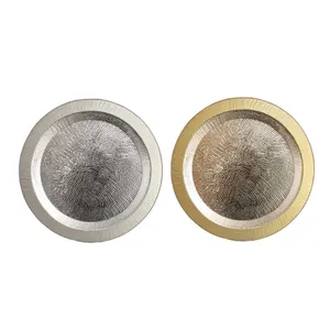 Plateau de service de boisson décoratif classique en métal doré au design moderne personnalisé pour hôtel et restaurant pour la décoration intérieure - Product Image 5