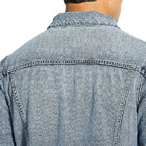 Recién llegado, chaqueta de invierno de mezclilla lavada, ropa de calle con logotipo personalizado, chaqueta vaquera de moda para hombre - Product Image 6