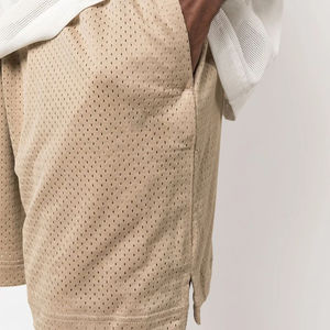 Short de sport en maille monocouche avec logo personnalisé pour hommes, taille élastique, survêtement de basket-ball, vêtements athlétiques, shorts de sport pour la course à pied - Product Image 4