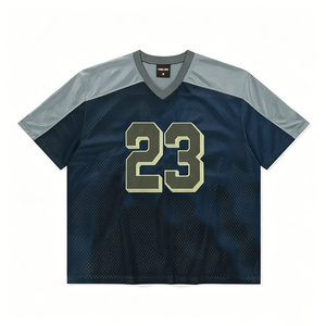 Camiseta de Fútbol Personalizada Healy, Color Morado, Malla, Cuello en V, Manga Corta, Impresión Sublimada, Transpirable, Unisex, para Adultos, Número 23 - Product Image 4