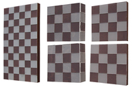 Sous-verres et tapis de décoration pour la maison, sous-verres personnalisés en mosaïque, impression écologique, tapis de table carrés durables