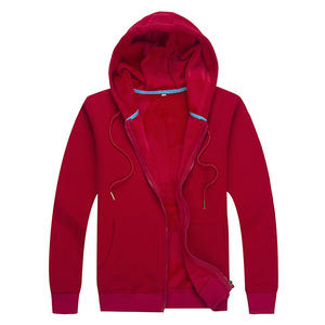 Vente en gros de couleur personnalisée sweat à capuche zippé léger en coton et polyester mélangé coupe unisexe - Product Image 3