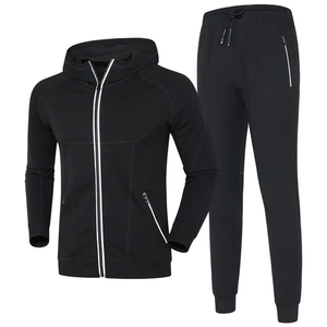 Conjunto Deportivo de Algodón Grueso Unisex de Invierno con Estampado Personalizado, Ropa de Moda Holgada de Alta Calidad de 2 Piezas - Product Image 2