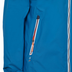 แจ็กเก็ตกันลมมีฮู้ดสองสีมีซิปปิดแบบลำลองสไตล์สปอร์ตฝนตกมีลายพิมพ์ - Product Image 5