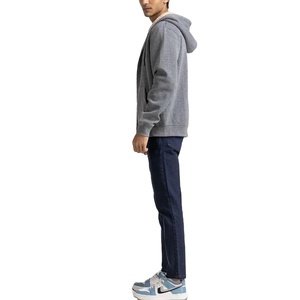Sweat à capuche zippé pour homme de qualité supérieure personnalisé, en molleton 100% coton uni, surdimensionné, nouveau design, sweat à capuche zippé pour adultes - Product Image 5