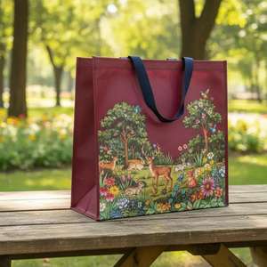 Custom Logo Recycled <b>Polypropylene</b> Woven Laminate Tote <b>Bag</b> Reusable Waterproof Nonwoven Shopping & Grocery <b>Bag</b> - Product Image 6