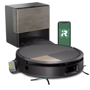 New Roombaas Max 705 Combo Robot + AutoWash Dock Extreme <b>Power</b>-Lifting Suction, Anti-Tangle Dual Rubber <b>Brushes</b>, Self-Empties - Product Image 1