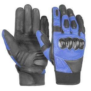 Gants thermiques d'été en cuir véritable pour moto Gants de course automobile en cuir jaune pour hommes - Product Image 5