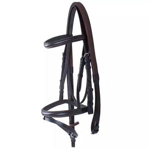 Bridon de cheval en nylon personnalisé de haute qualité, licol en cuir souple de style anglais, couleurs - Options de vente en gros - Product Image 3