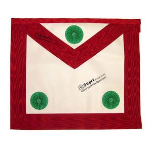 Delantal maestro masónico de diseño personalizado más vendido Delantal maestro masónico pasado bordado a mano de alta calidad - Product Image 6