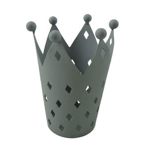 Best Iron Votive with Grey Stone <b>Large</b> Usable for Home Metal Votive <b>Candle</b> Jars Rustic Farmhouse <b>Candle</b> Votive Jar - Product Image 5