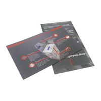 Nouveauté, livraison rapide, brochure pliée en papier offset manuelle, écologique, taille personnalisée, pour les entreprises