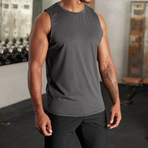 Mode d'été Design Couleur Contraste Gym Causal Sports Vest Unisex Sleeveless Embroidery Custom Men Singlet - Product Image 1