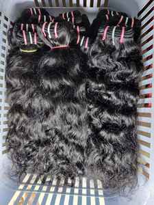 Cabello crudo del sur de la India de alta calidad, cabello humano virgen de un solo estiramiento crudo al por mayor, cabello humano Remy liso natural crudo - Product Image 4