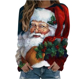 Nouveaux sweats imprimés par sublimation élégants Streetwear respirant de qualité supérieure pour femme Design décontracté sweats à capuche tricotés à col rond - Product Image 6