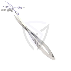 Ciseaux à cuticules à ressort droits finis satinés de haute qualité Nouveaux ciseaux écologiques et ciseaux à sourcils - Product Image 3