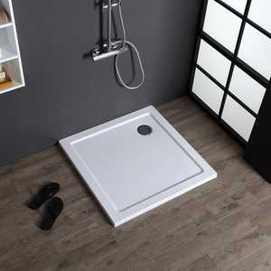 Receveur de douche carré fin en acrylique AOSTA 90x90 CM - Articles de bain et toilettes - Product Image 3