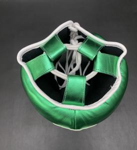 Nuevo Modelo, Protector de Cabeza de Boxeo Completo de Cuero Vacuno Genuino Multicolor Verde, para Entrenamiento de Boxeo, MS-HG-27 - Product Image 5