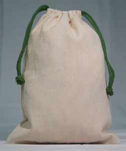 Eco-Friendly 100% Cotton <b>Drawstring</b> <b>Pouch</b> Custom Logo Elegant Soft Storage Dust Bag Reusable Fashionable Handbag Easy Promotion - Product Image 4