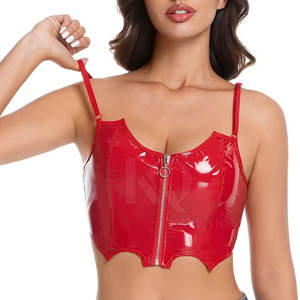 Soutien-gorge en cuir tendance pour femmes avec un design élégant et une doublure intérieure douce - Product Image 4