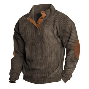 Suéteres de Invierno de Moda Británica para Hombre, Color Sólido, 100% Algodón Tejido, Bordado, con Capucha y Cuello Alto - Product Image 1