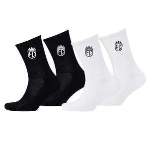 <b>Men</b> Fundamental Crew <b>Socks</b> 2 Pack Breathable Cotton Gym Training Sports <b>Socks</b> <b>for</b> Daily Performance Wear - Product Image 2
