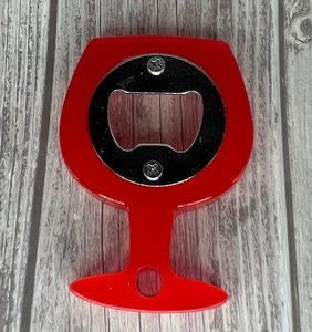 Abridor de resina con diseño de purpurina rosa, barra redonda y accesorios de cocina hechos a mano, el último abridor de botellas de resina - Product Image 6