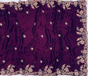 Indien pakistanais Bollywood exportation soie tissu broderie Sari dernier exclusif Saree ethnique mariée mariages superbe LookTrendy - Product Image 4