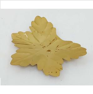 Plateau de service alimentaire de qualité supérieure en fer, forme de feuille d'or, design moderne, taille personnalisable, logo, pour fruits secs - Product Image 4