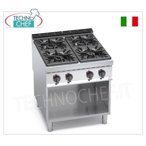 Cocina de Gas de 4 Quemadores con Mueble Abierto - Product Image 3
