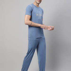 Haute qualité écologique léger hommes t-shirt et pantalon ensemble nouveauté respirant mode porter hommes t-shirt ensemble - Product Image 4