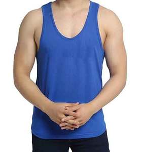 OEM Customเสื้อยืดแขนกุดสําหรับชายพิมพ์เสื้อยืดผ้าฝ้าย 100% Breathableเปล่าพลัสขนาดชายยิมเสื้อกล้าม - Product Image 5