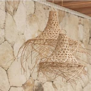 TienPhong vente en gros B2B pas cher prix fait à la main Bukit rotin pendentif abat-jour pour décor salon - Product Image 1