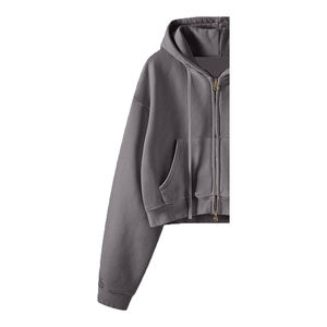 Robe pull en molleton 100% coton pour femme, personnalisée, hiver, écologique, respirante, coupe-vent, avec broderie en relief sur le devant - Product Image 6