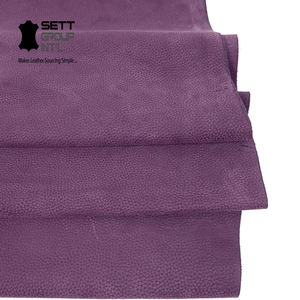¡OEM! Cuero de Vaca Morado de Primera Calidad 100% Genuino para Manualidades, Cuero Curtido Grueso de 1.1-1.3MM, Origen Bangladés - Product Image 2