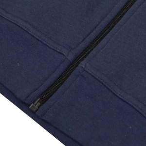 เสื้อฮู้ดผ้าฟลีซของผู้ชายผ้าคอตตอนมีซิปพิมพ์ลายแบบถักกันหด - Product Image 4