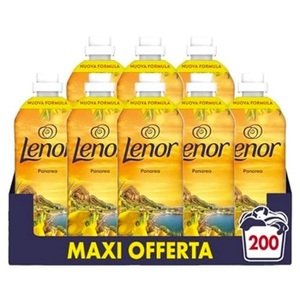 Suavizante de telas concentrado Lenor, 200 lavados (8 x 25), Aroma D'Italia Panarea, frescura y suavidad duraderas - Product Image 1