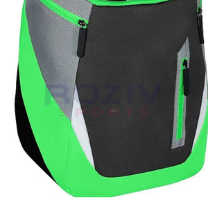 Sac à dos de baseball en polyester personnalisé de haute qualité avec logo, unisexe, souple, grande capacité, fermeture éclair, bretelles arquées, pour le sport - Product Image 4