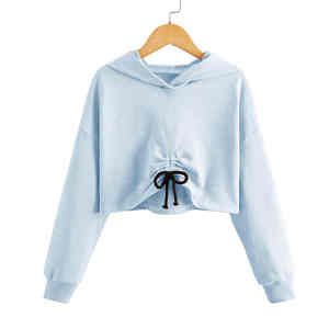 Sudadera Corta para Mujer, Material Fresco, Diseño Personalizado, Superventas y Precio Bajo, Transpirable - Product Image 1
